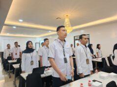 Sub Bagian Umum dan Keuangan PN Rangkasbitung ikuti Pembinaan Keprotokolan di PT Banten Sosialisasi Keprotokolan