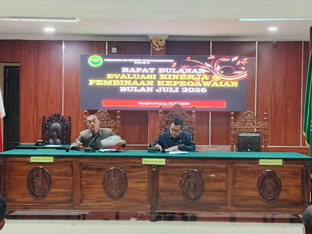 Rapat Evaluasi Kinerja Bulan Juli
