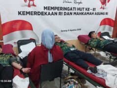 Hakim dan Pegawai PN Rangkasbitung Ikuti Kegiatan Donor Darah di Pengadilan Tinggi Banten Donor Darah