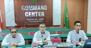 Pimpinan PN Rangkasbitung Ikuti Pembinaan Daring dari Dirjen Badilum Wakil Ketua